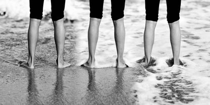 Wet feet. fototapet