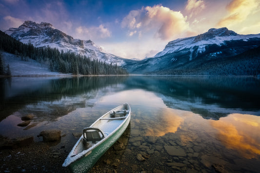 First Snow Emerald Lake fototapet